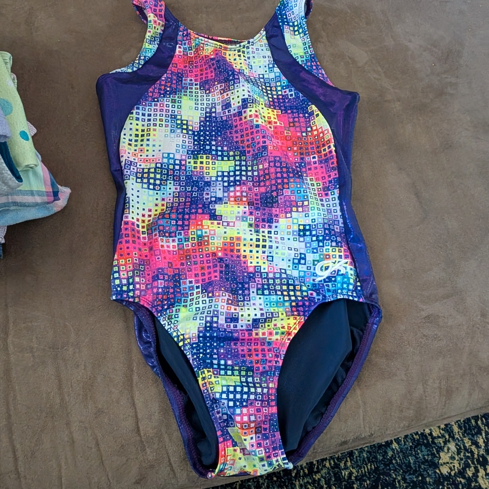 GK Purple and Blue One Piece Swimwear
